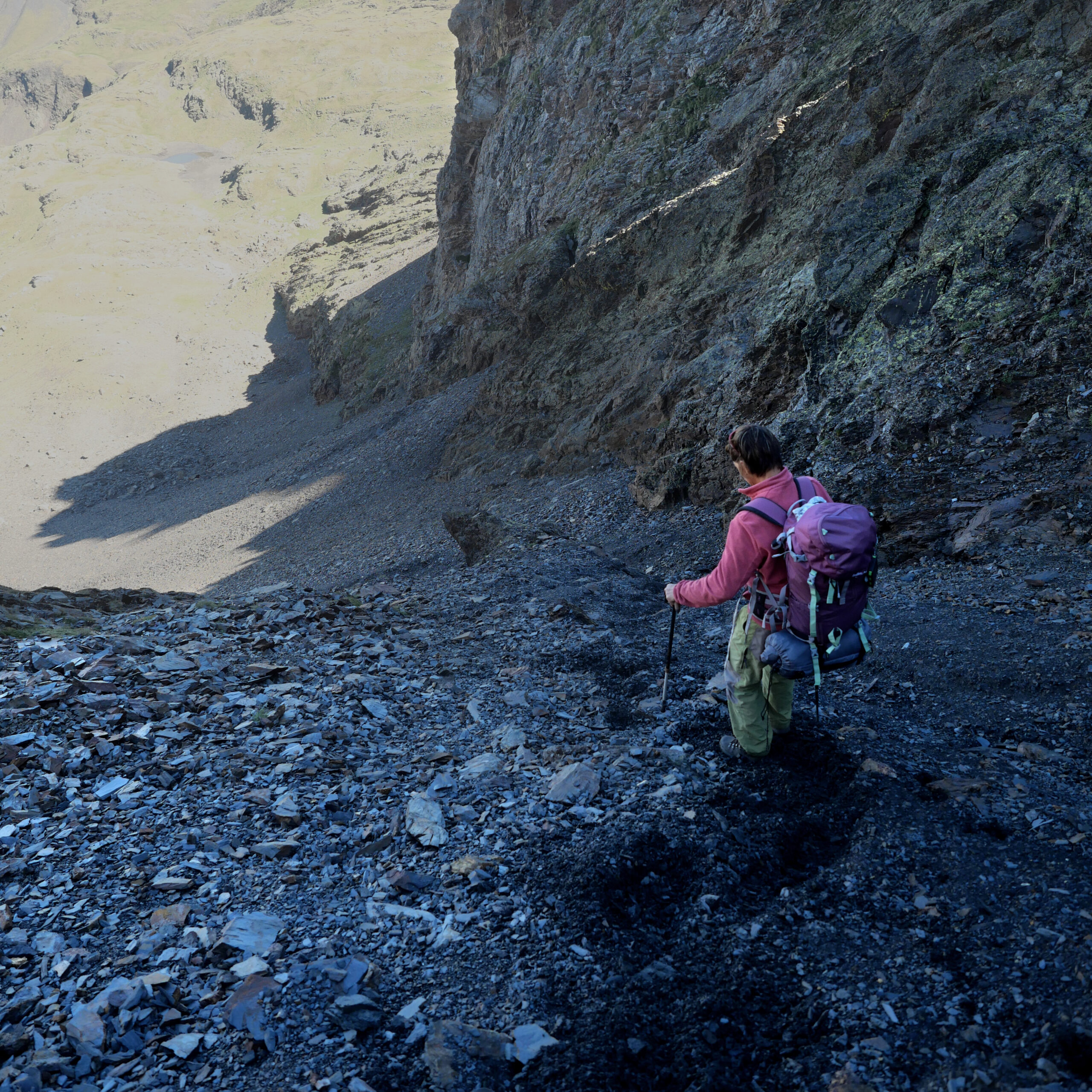 Canal de bajada del Pico Espada